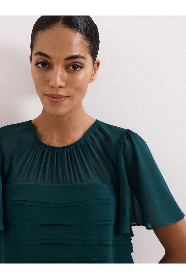 Fallon Layered Dress, Alternate, color, Teal