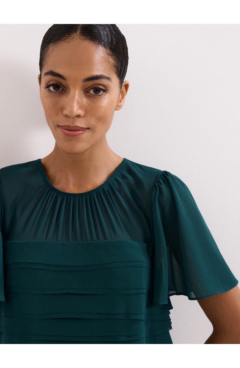 Phase Eight Fallon Layered Dress, Alternate, color, Teal