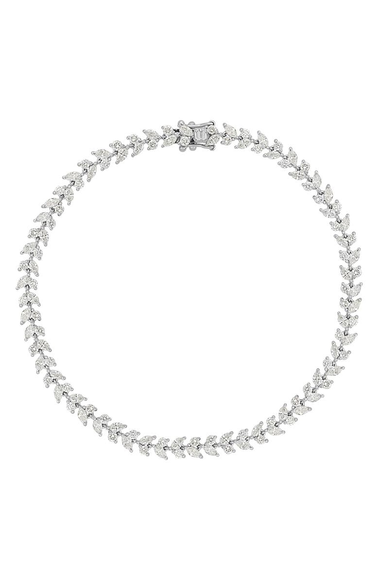 Bony Levy Getty Diamond Floral Tennis Bracelet, Main, color,