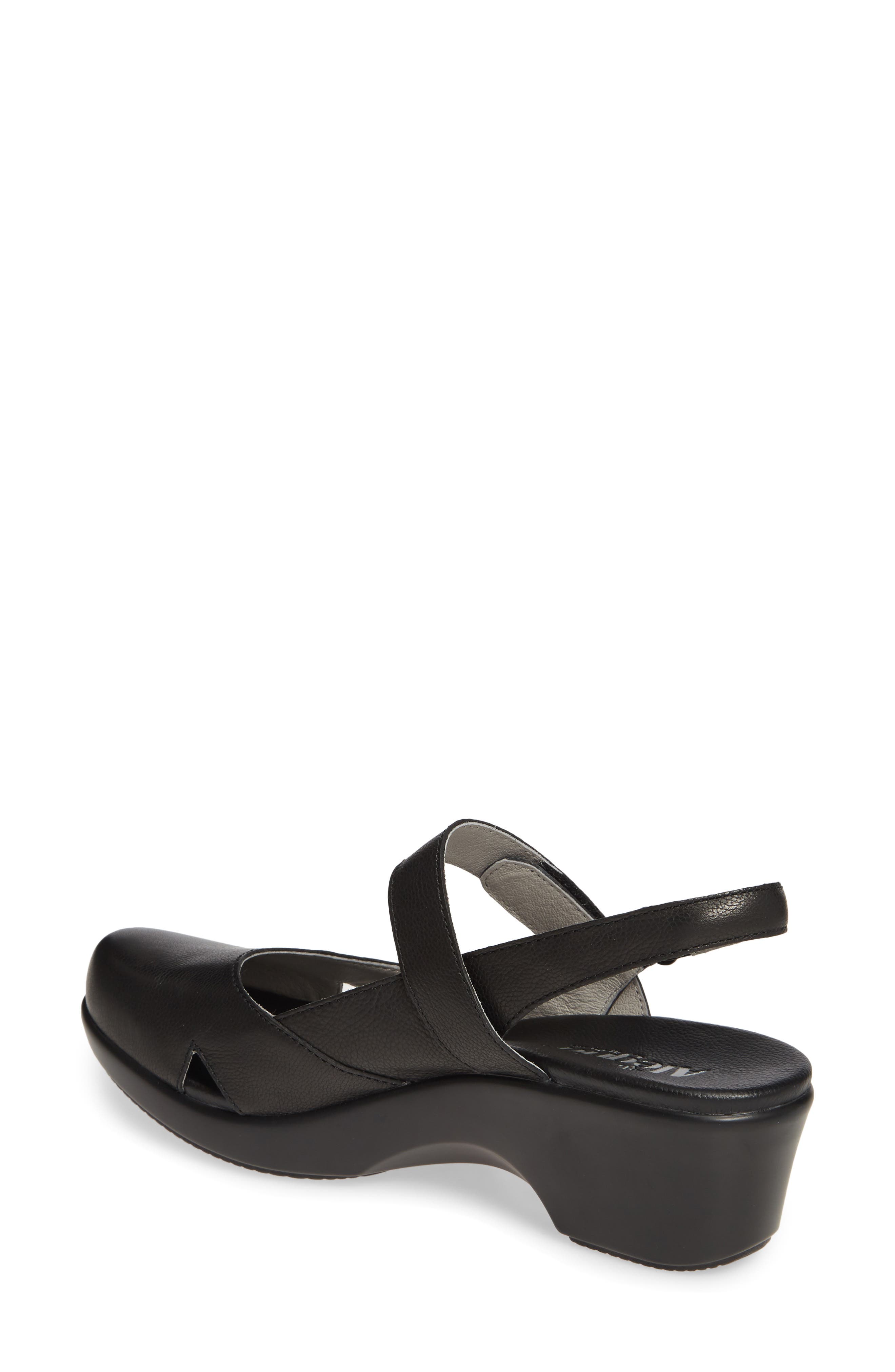 Alegria Tarah Slingback Sandal, Alternate, color, BLACK CASUAL LEATHER