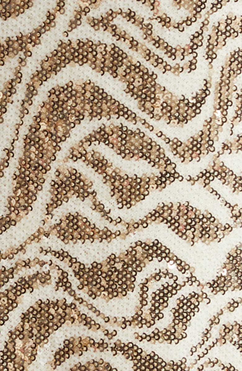 Ramy Brook Liliane Metallic Swirl Halter Gown, Alternate, color, 