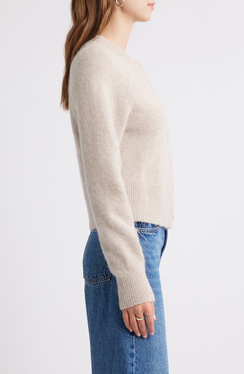 & Other Stories Alpaca & Wool Blend Cardigan, Alternate, color, Mole Dusty Light