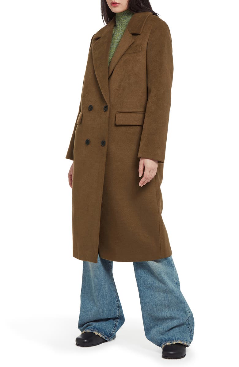 Apparis Aaron Brushed Double Breasted Coat, Alternate, color, 