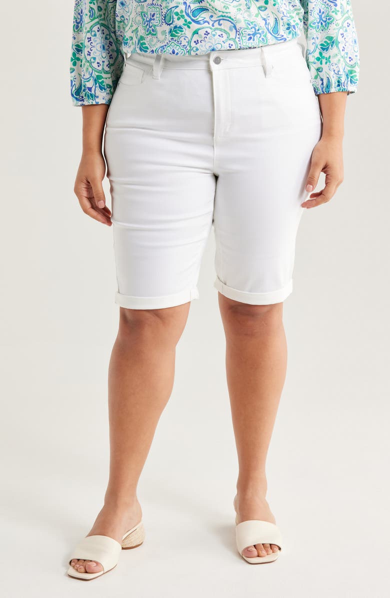 Jones New York Lexington Denim Bermuda Shorts, Main, color,