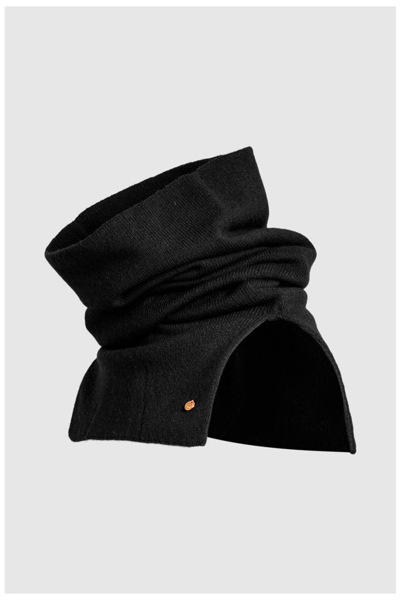 Luxe Knit Luxe Knit Neckwarmer, Main, color, Black