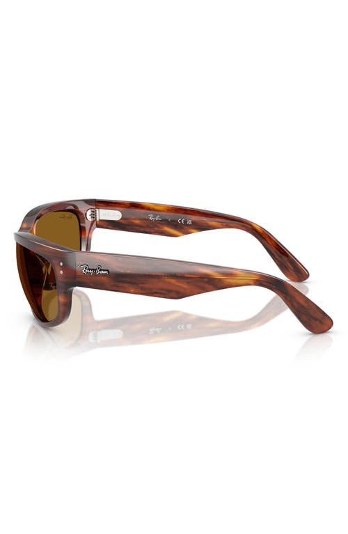 Ray Ban Ray-ban 63mm Pillow Sunglasses In Striped Havana