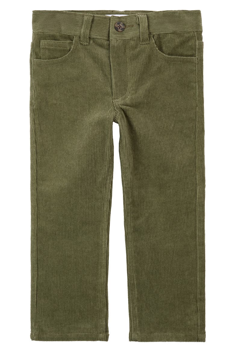 Kids' Stretch Organic Cotton Corduroy Pants, Main, color, DUSTY GREEN