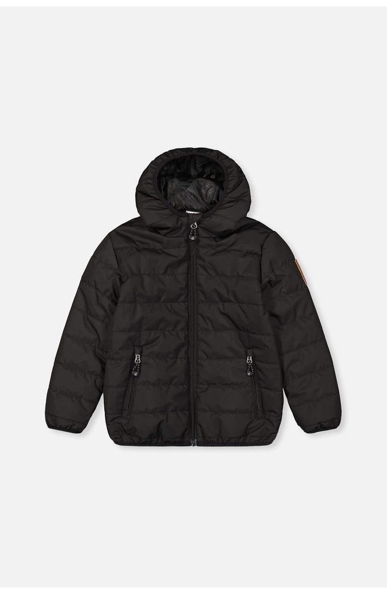 Deux par Deux Insulating Quilted Mid-Season Hooded Zip Jacket, Main, color,