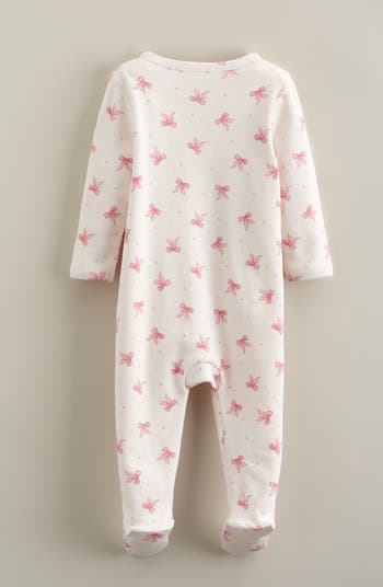 Print Cotton Footie Romper
