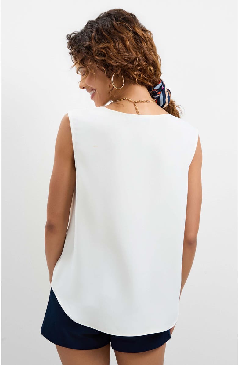 Trina Turk Aprica Boatneck Top, Alternate, color, Whitewash