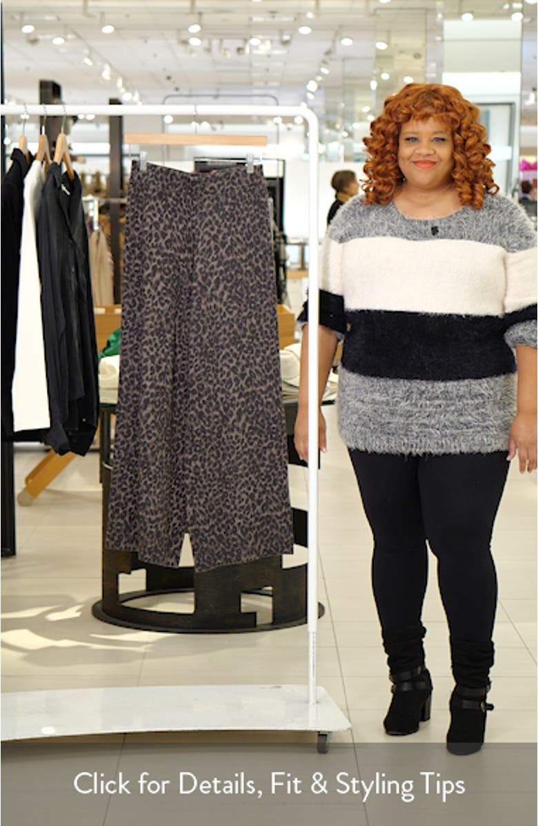 Leopard Print Sweater Pants, sales video thumbnail