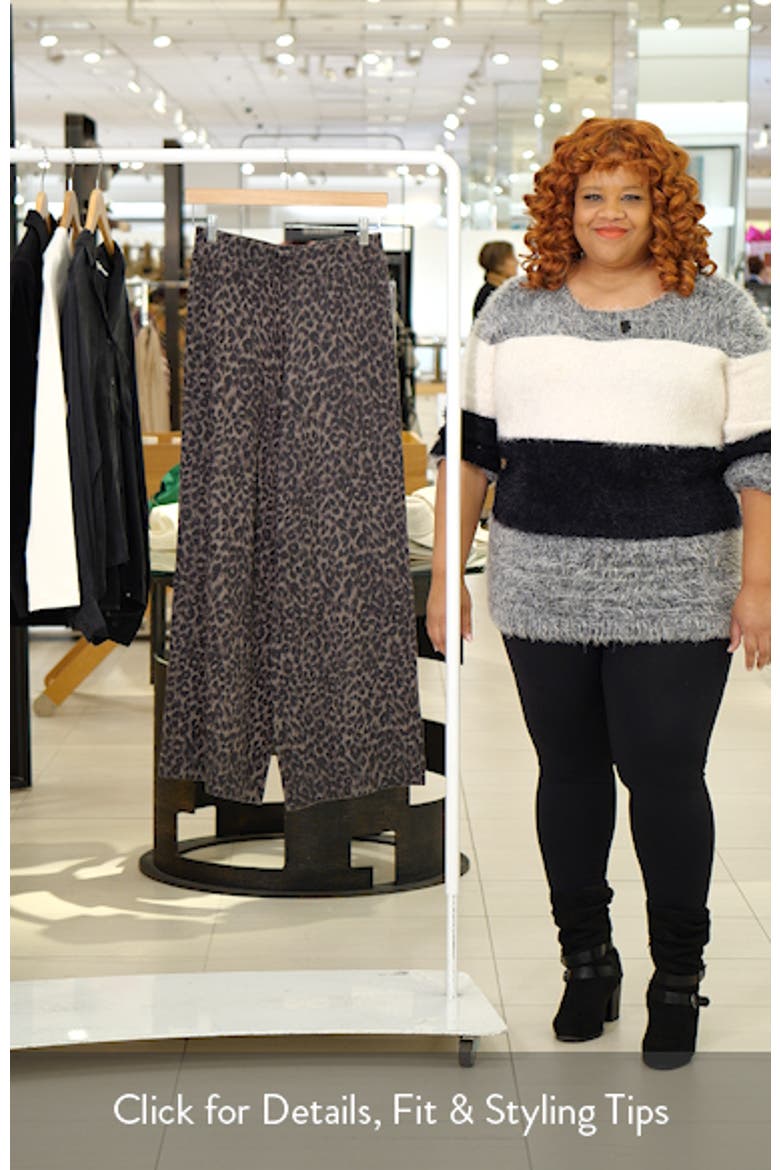 Leopard Print Sweater Pants video