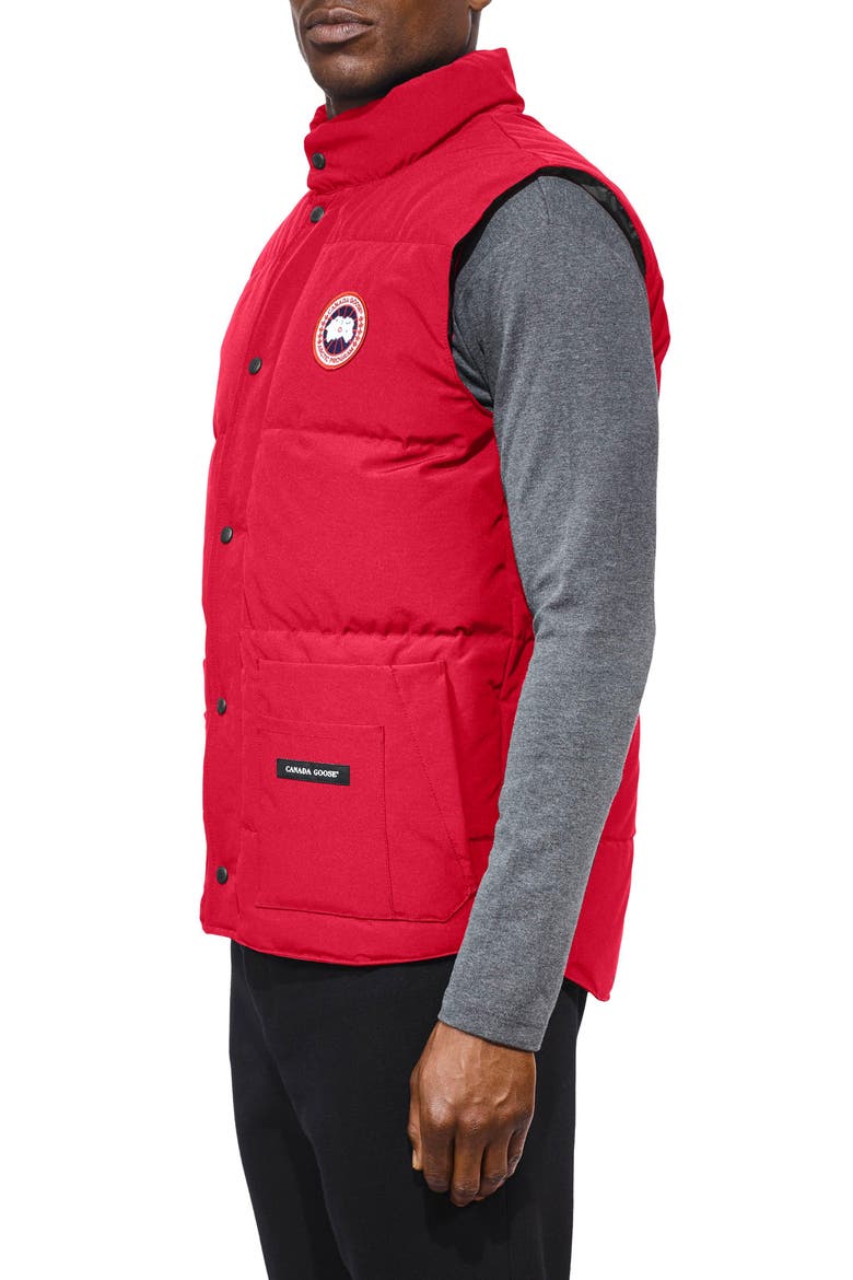 Freestyle Regular Fit Down Vest, Alternate, color, RED