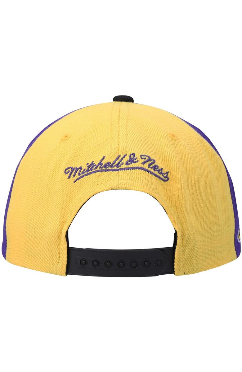 Mitchell & Ness Men's Mitchell & Ness Gold Los Angeles Lakers On The Block Snapback Hat, Alternate, color, 