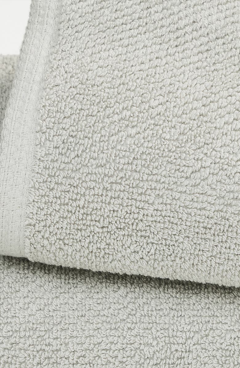 Woven & Weft Cotton 6-Pack Textured Hand Towels, Alternate, color, Light Grey