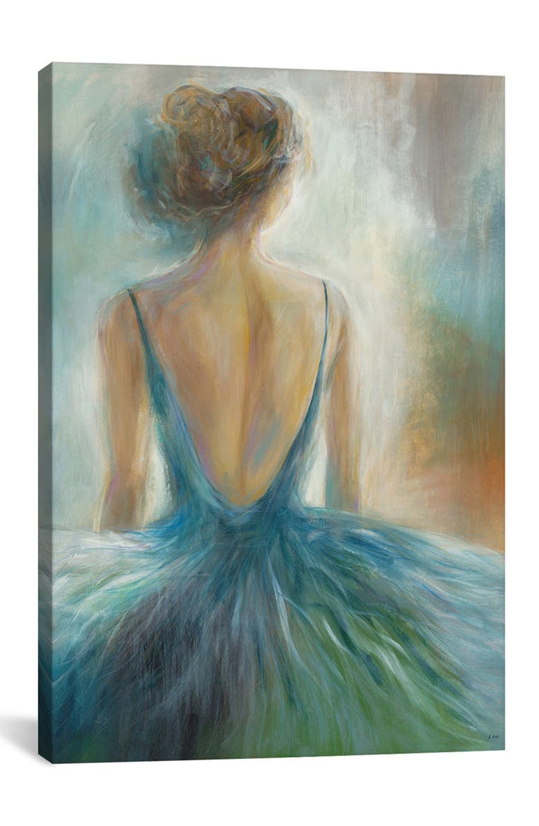 iCanvas Lady in Blue by K. Nari Canvas Wall Art 12" x 18", Alternate, color, 