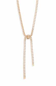 EYE CANDY LOS ANGELES Mia Cubic Zirconia Lariat Necklace