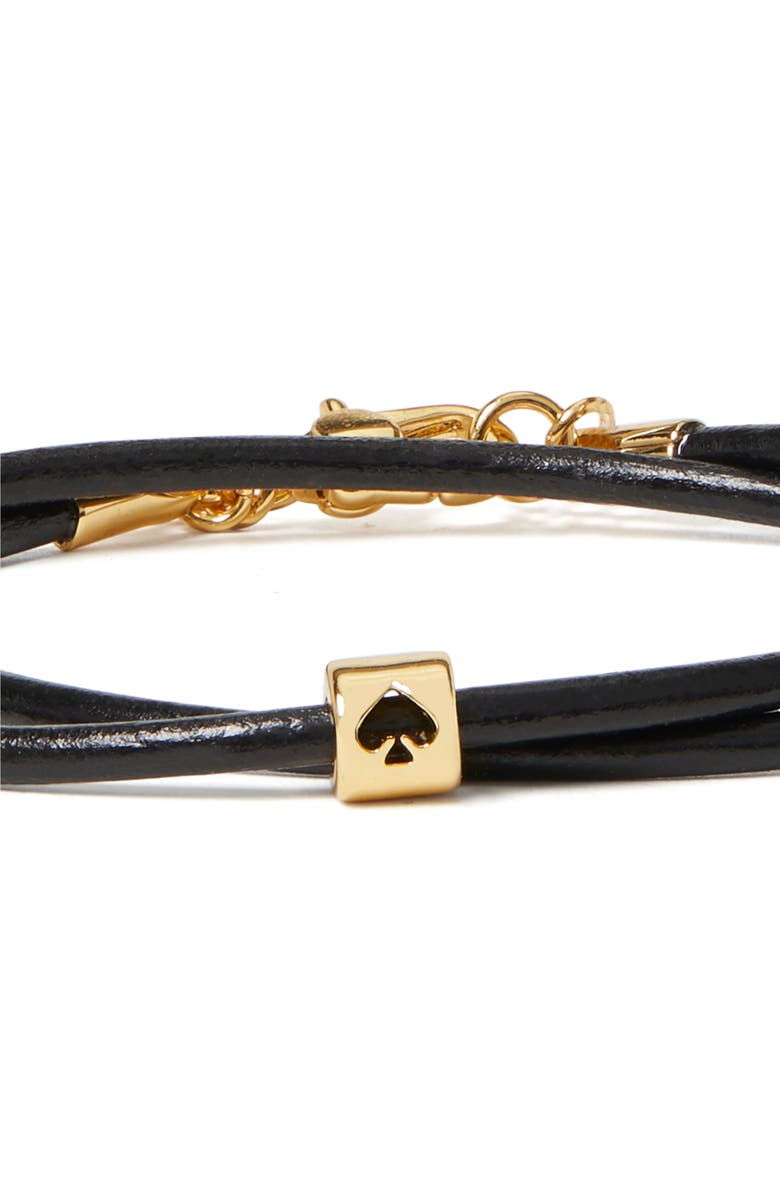 Kate Spade New York wrapped-up leather bracelet, Alternate, color, 