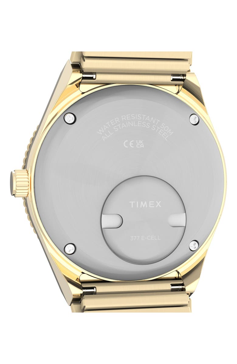 Timex<sup>®</sup> Q Timex<sup>®</sup> Mini 30mm Stainless Steel Expansion Band Watch, Alternate, color, Gold-Tone