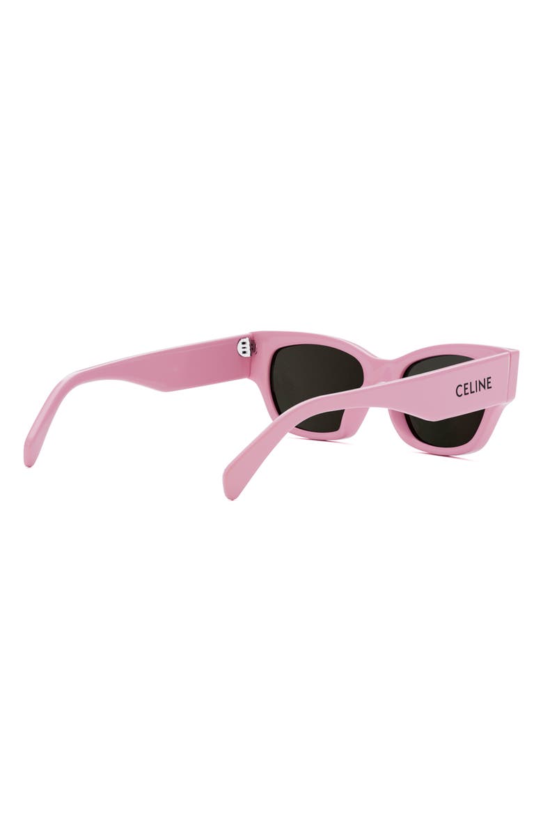 CELINE Monochroms 54mm Cat Eye Sunglasses, Alternate, color, Shiny Pink / Smoke