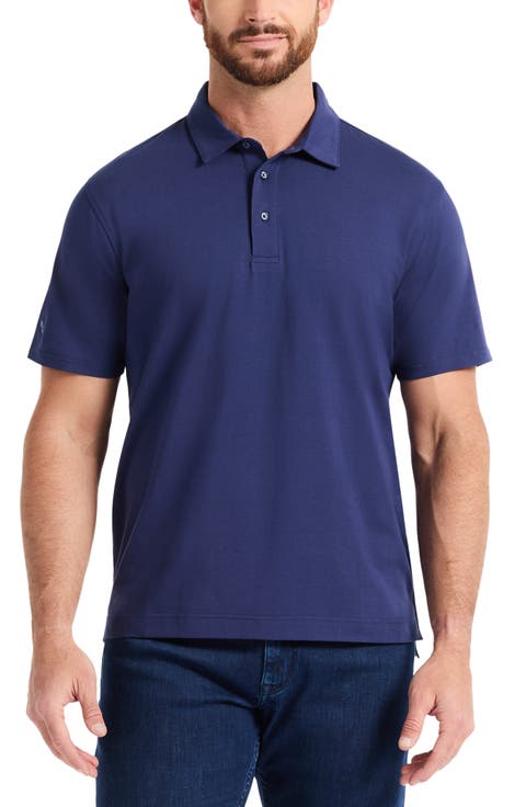 Furlan Solid Stretch Cotton Polo