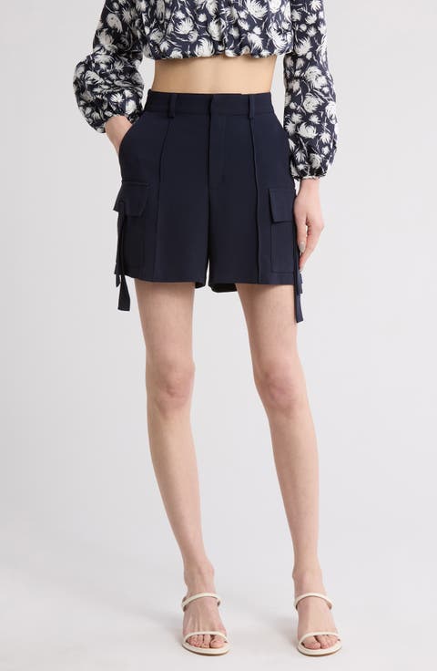 Odilia Crepe Cargo Shorts