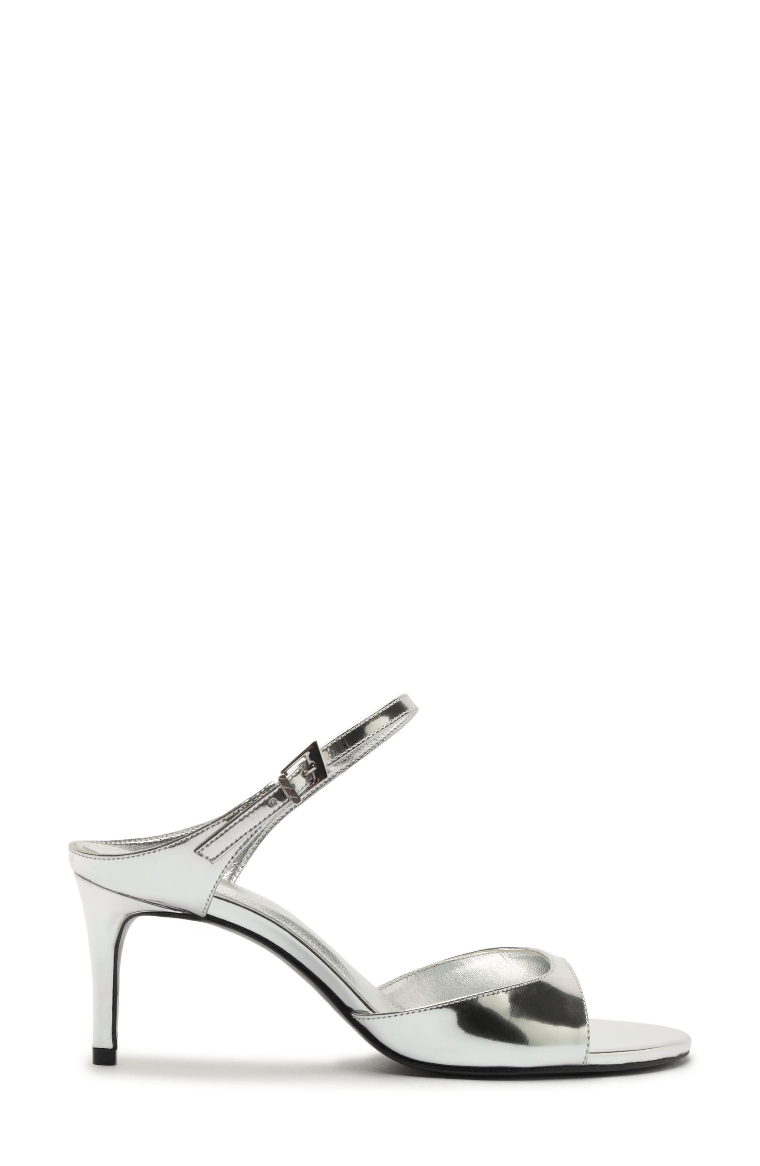 Lyra Mid Ankle Strap Sandal, Alternate, color, SILVER