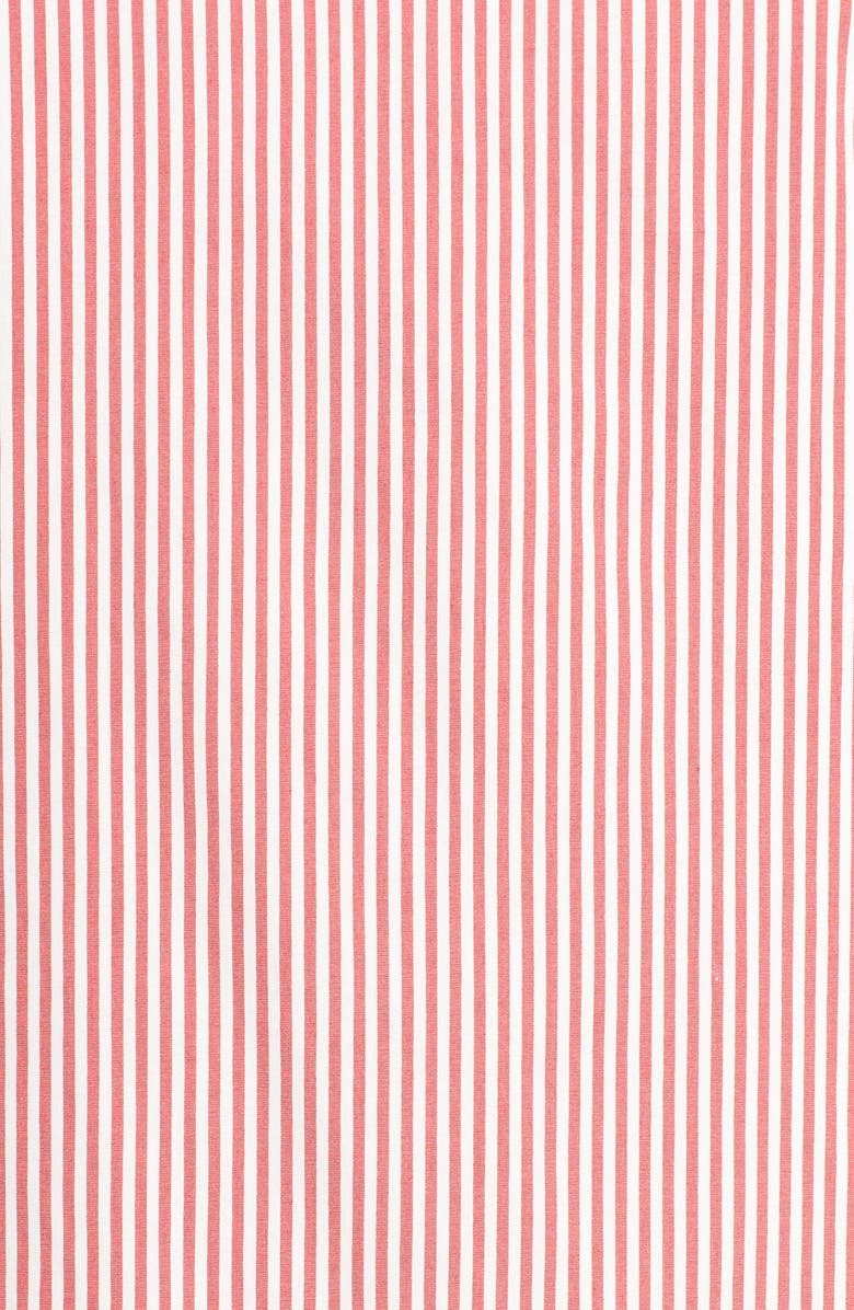 Adrianna Papell Ruffle Sleeve Stripe Shift Dress, Alternate, color, 