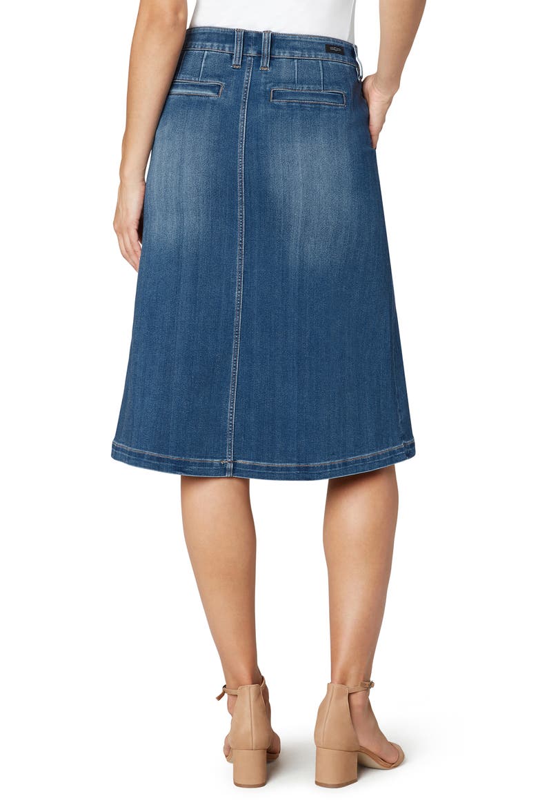 Circle Denim Skirt, Alternate, color, LANIER MID