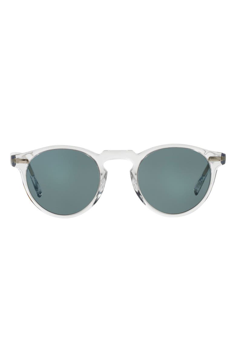 Oliver Peoples Gregory Peck Phantos 50mm Round Sunglasses, Main, color,