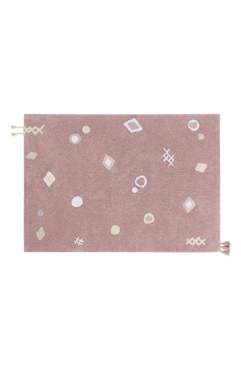 Noah Washable Cotton Blend Tassel Rug