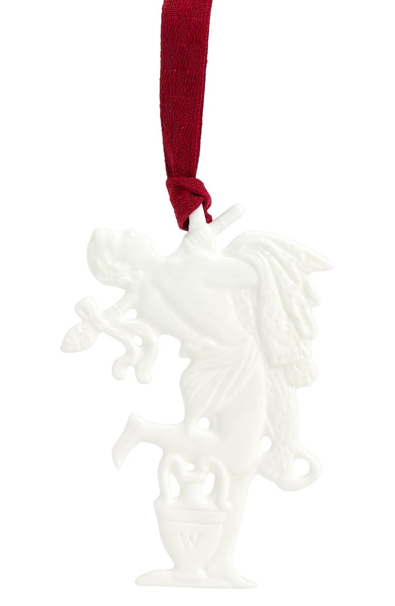 Wedgwood Festive Bacchus Bone China Ornament, Alternate, color, White
