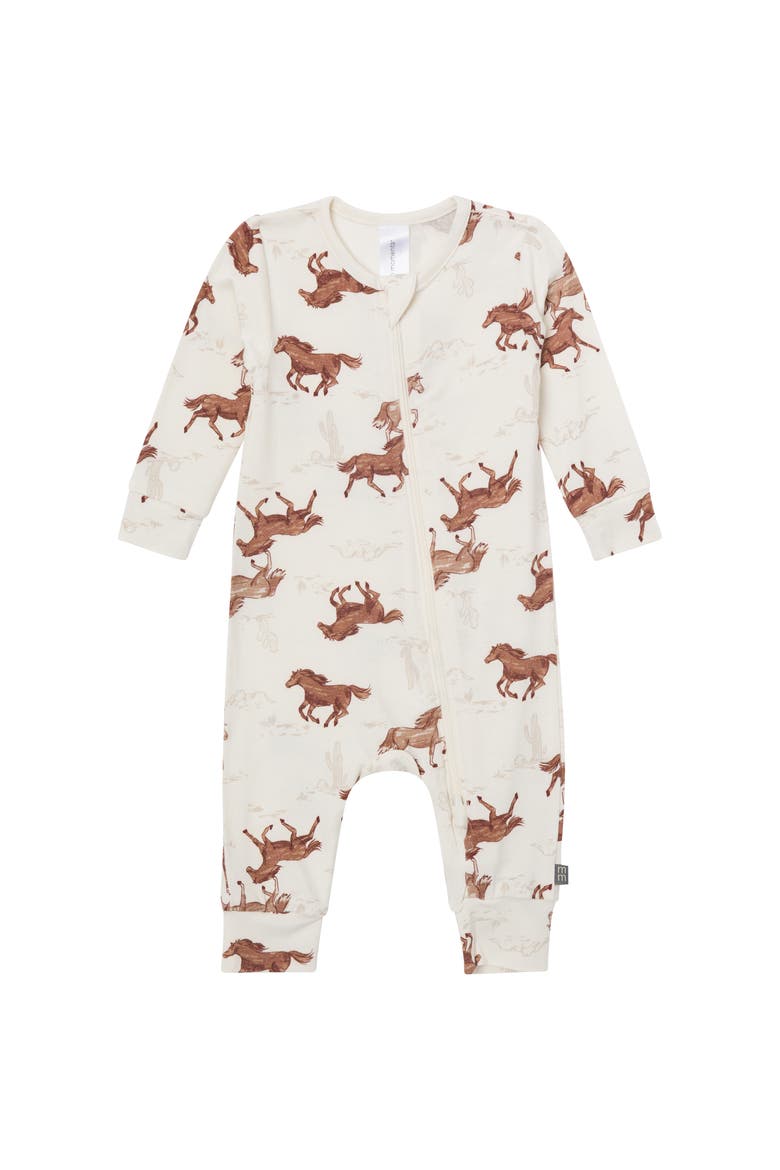 Footless Pajamas, Alternate, color, Wild Horses