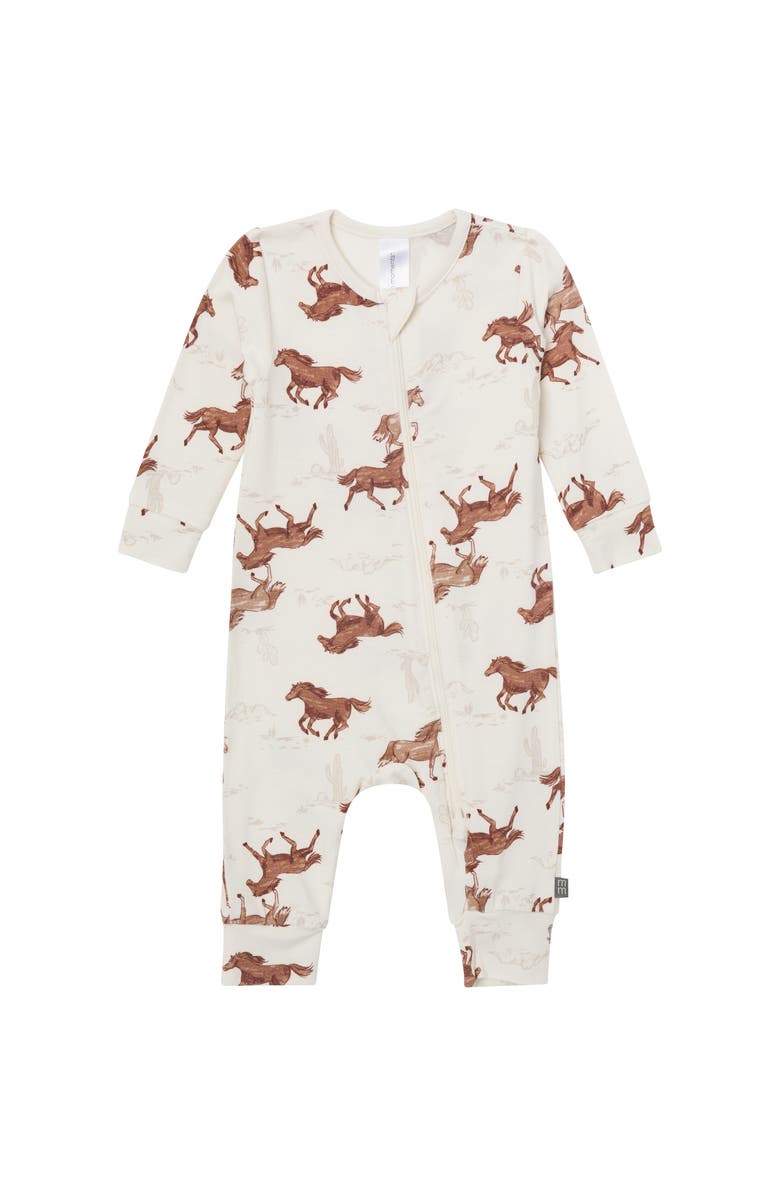Modern Moments<sup>™</sup> by Gerber Footless Pajamas, Alternate, color, Wild Horses