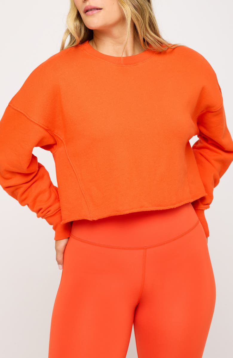 Spiritual Gangster Serenity Crop Pullover Sweatshirt, Main, color, 