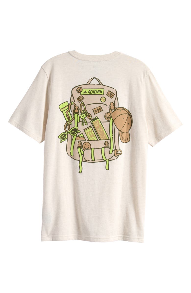 adidas Kids' Outdoor Graphic T-Shirt, Alternate, color, Tan Heather