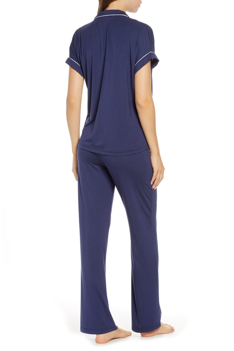 Jersey Pajamas, Alternate, color, NAVY