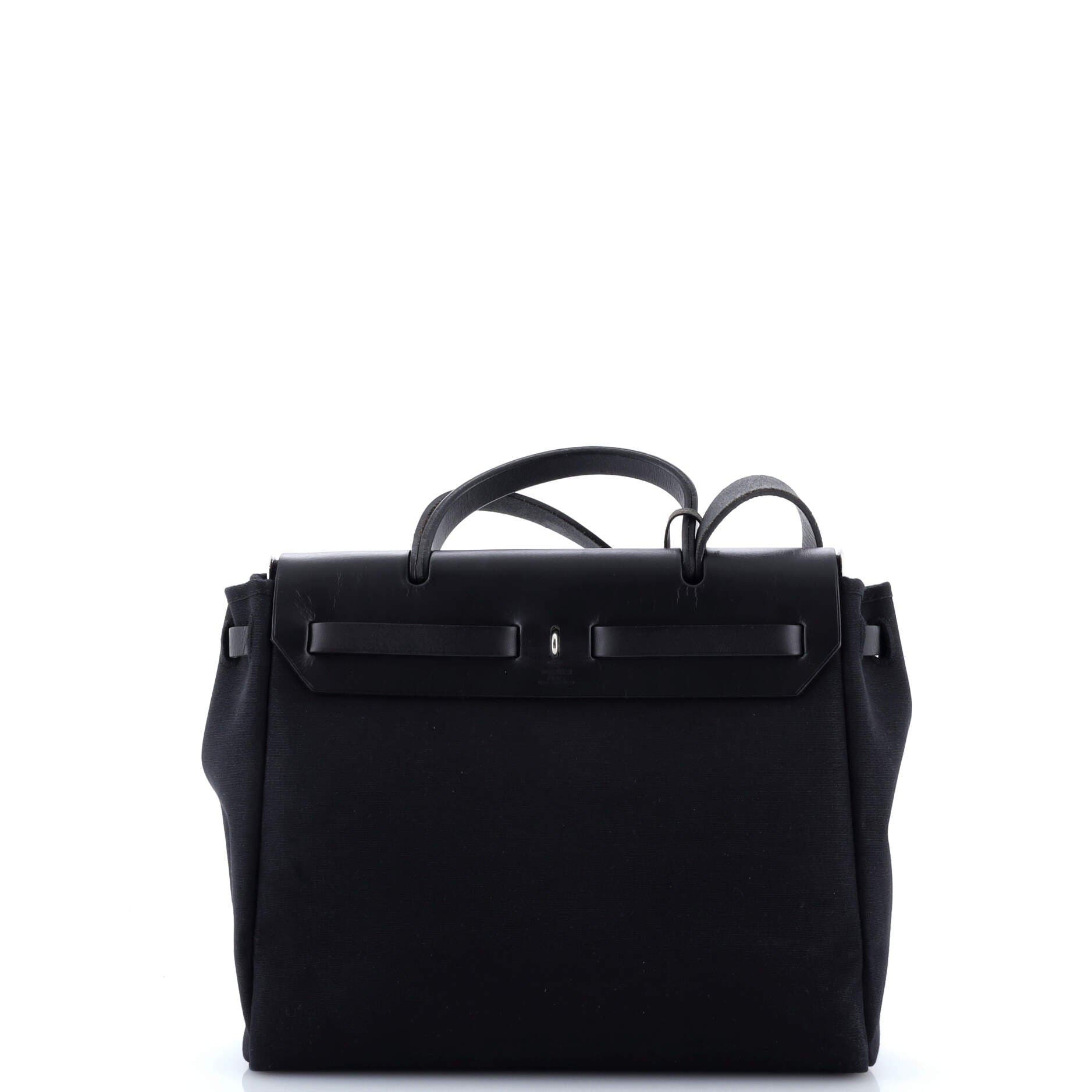 Pre-Owned Hermes Herbag Toile and Leather PM, Alternate, color, 