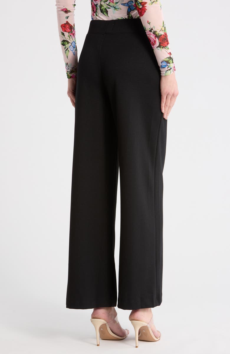 L'AGENCE Darcelle High Waist Wide Leg Pants, Alternate, color, Black