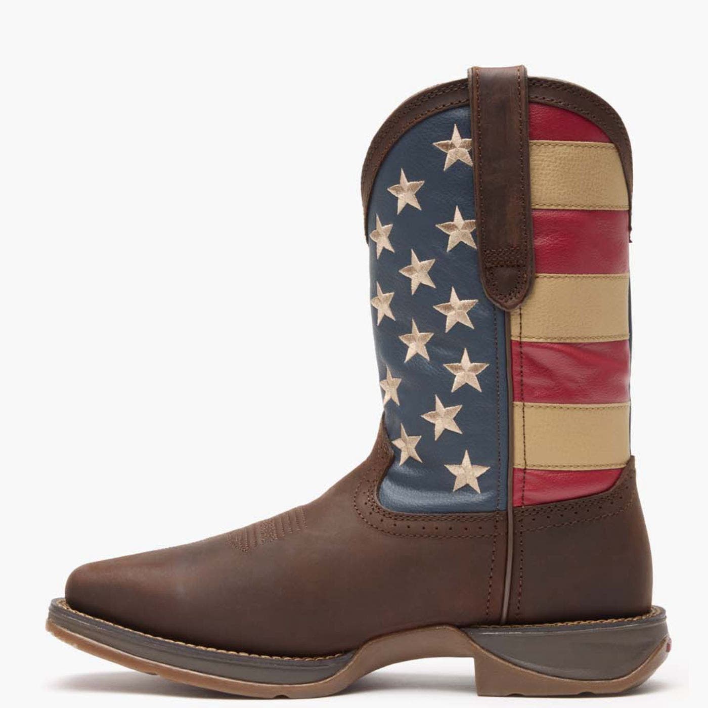 DURANGO Patriotic Pull On Western Flag Boot, Alternate, color, Brown And Union Flag