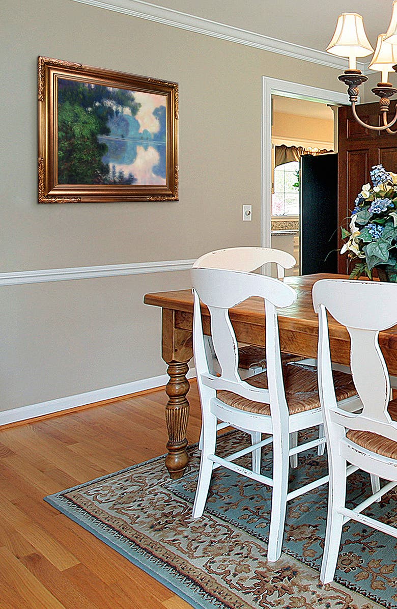 OVERSTOCK ART Morning on the Seine near Giverny La Pastiche Reproduction Canvas Art, Alternate, color,