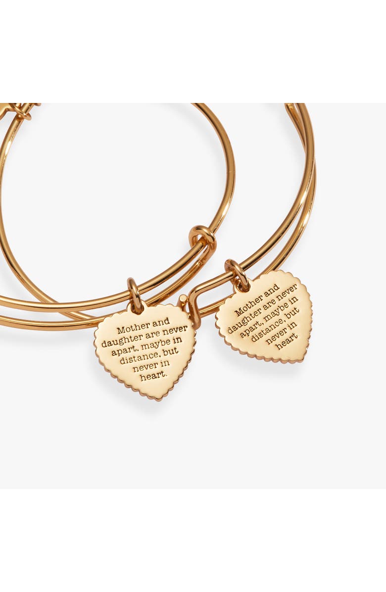 Alex and Ani Mother & Daughter Bracelet Set of 2, Alternate, color, Gold