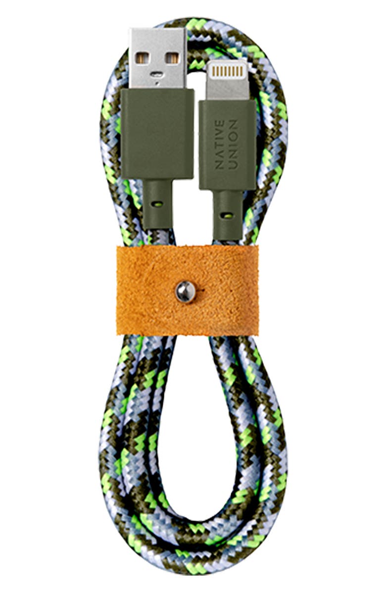 Native Union x Maison Kitsuné BELT Lightning to USB Charging Cable, Main, color, 