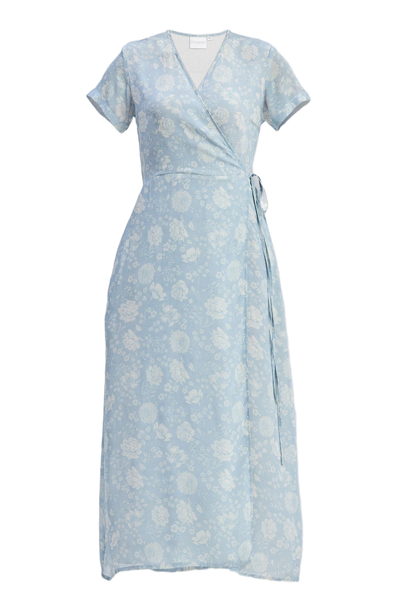 Maxi Wrap Dress in Florals - image 2