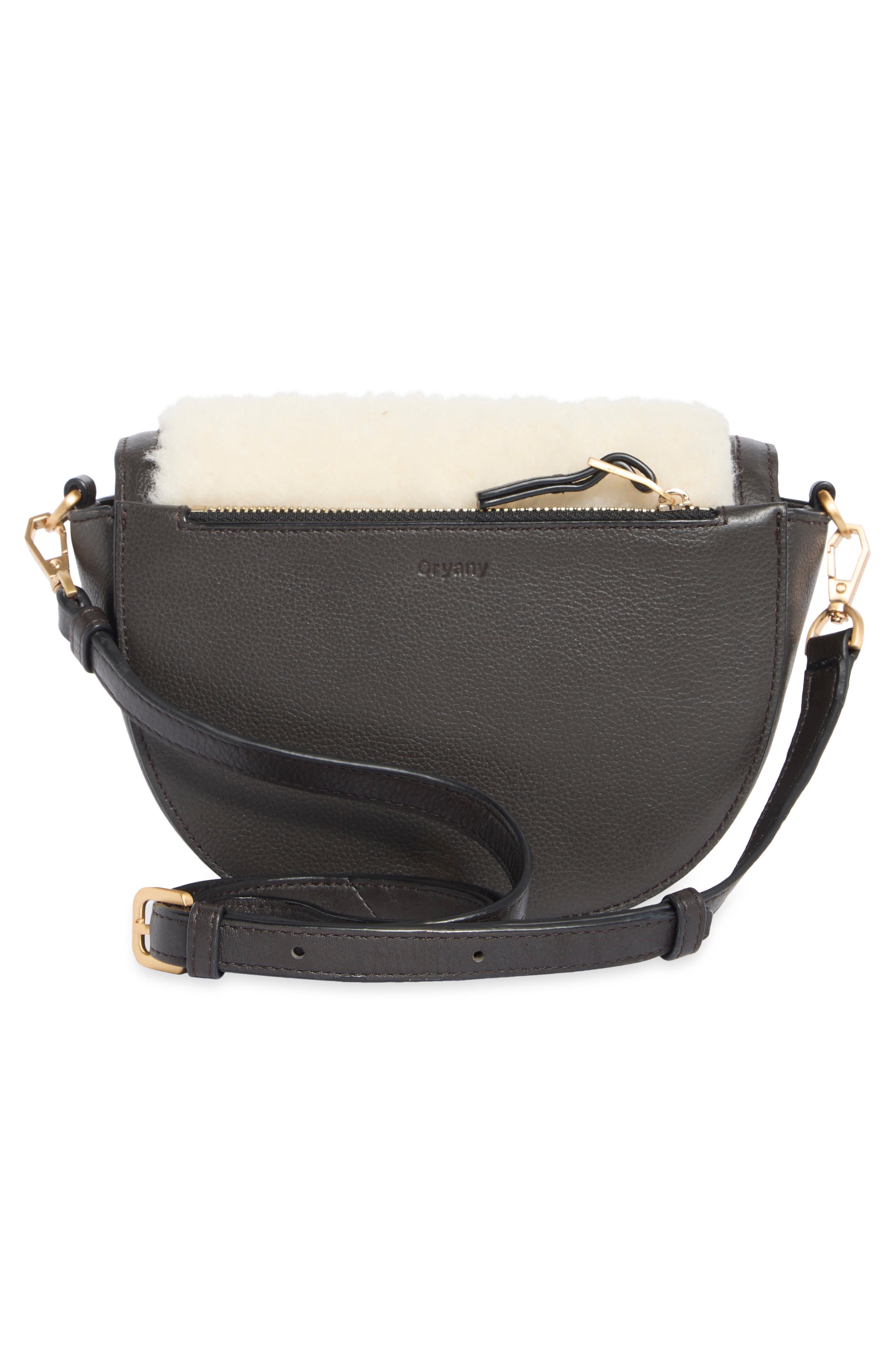 Lottie Faux Fur Crossbody Bag, Alternate, color, IVORY