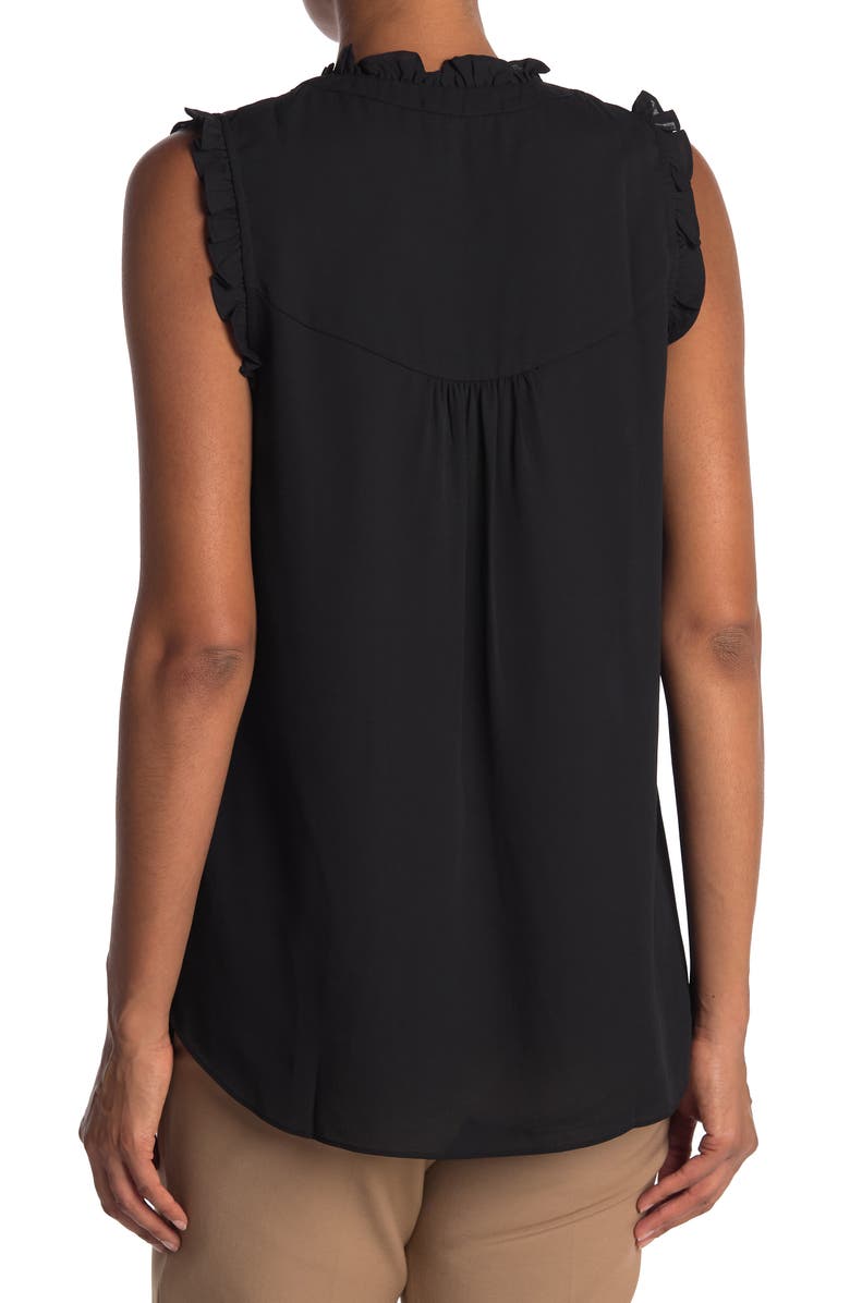 Everleigh Ruffled V-Neck High/Low Tank Top, Alternate, color, 