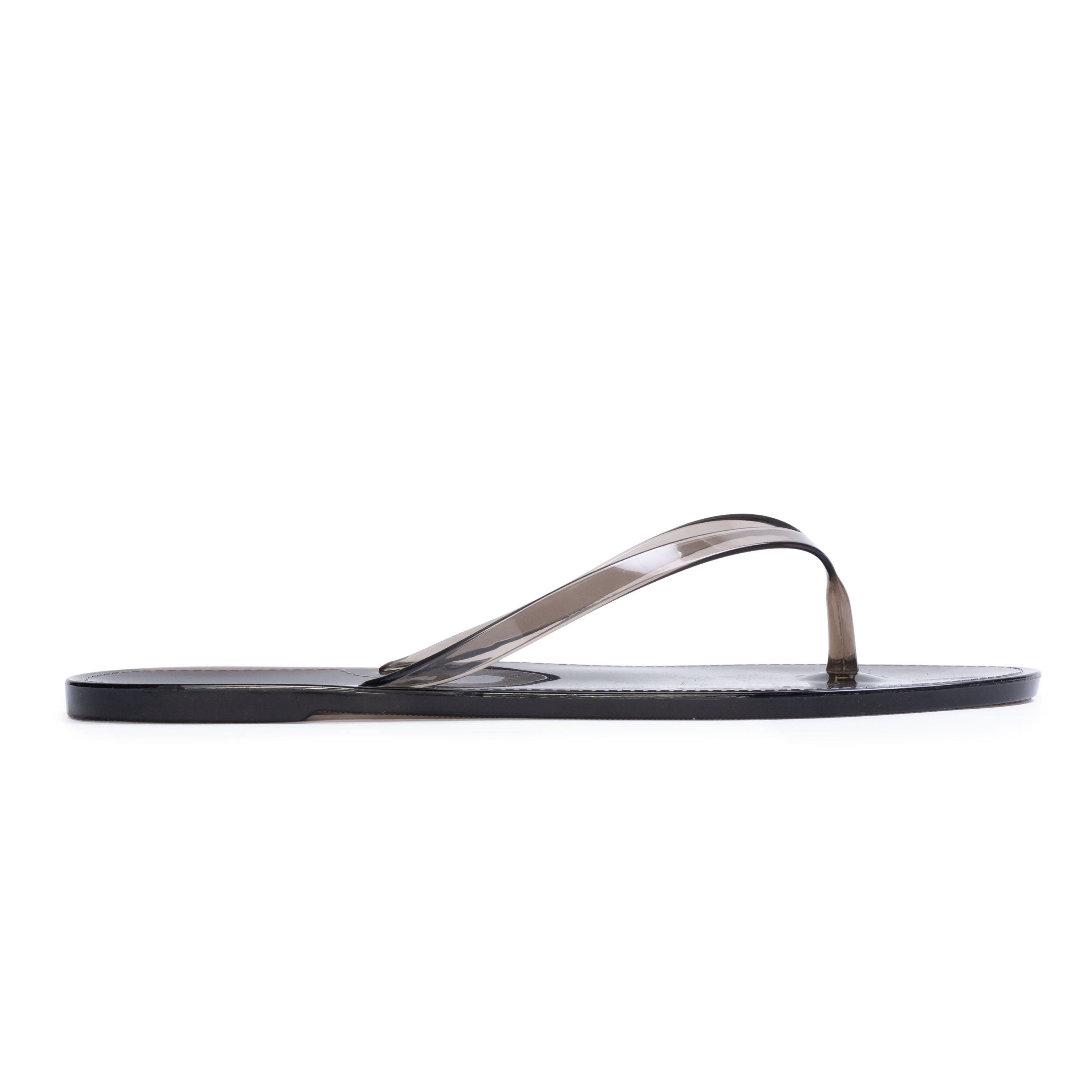 BLACK SUEDE STUDIO Crystal Sandal, Main, color, Black Pvc