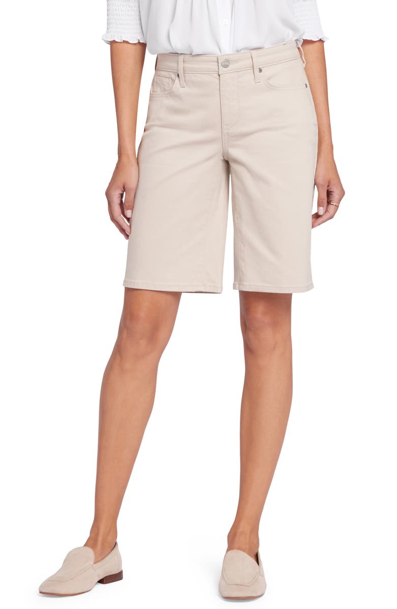 NYDJ Lilly Straight Leg Denim Shorts, Main, color, Feather