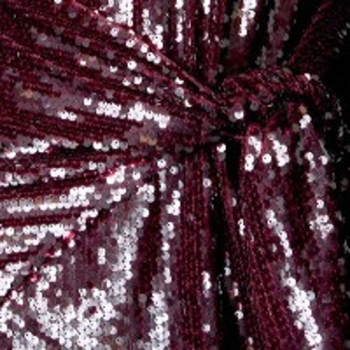 Nasty Gal Flared Sleeve Tie Front Mini Dress In Burgundy