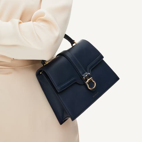 Radley Kentucky Derby Ss25 Small Flapover Satchel Bag In Ink